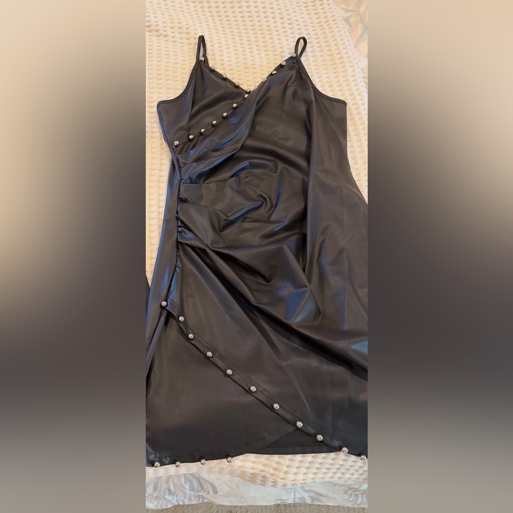 Black Faux Leather & Knit Tank Tops - Sleeveless Duo